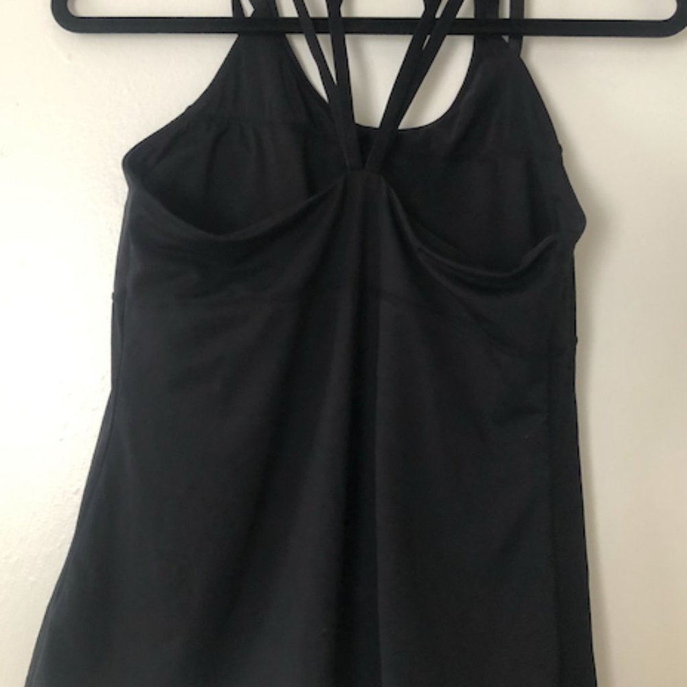 Fabletics Black Strappy Back Top - image 3